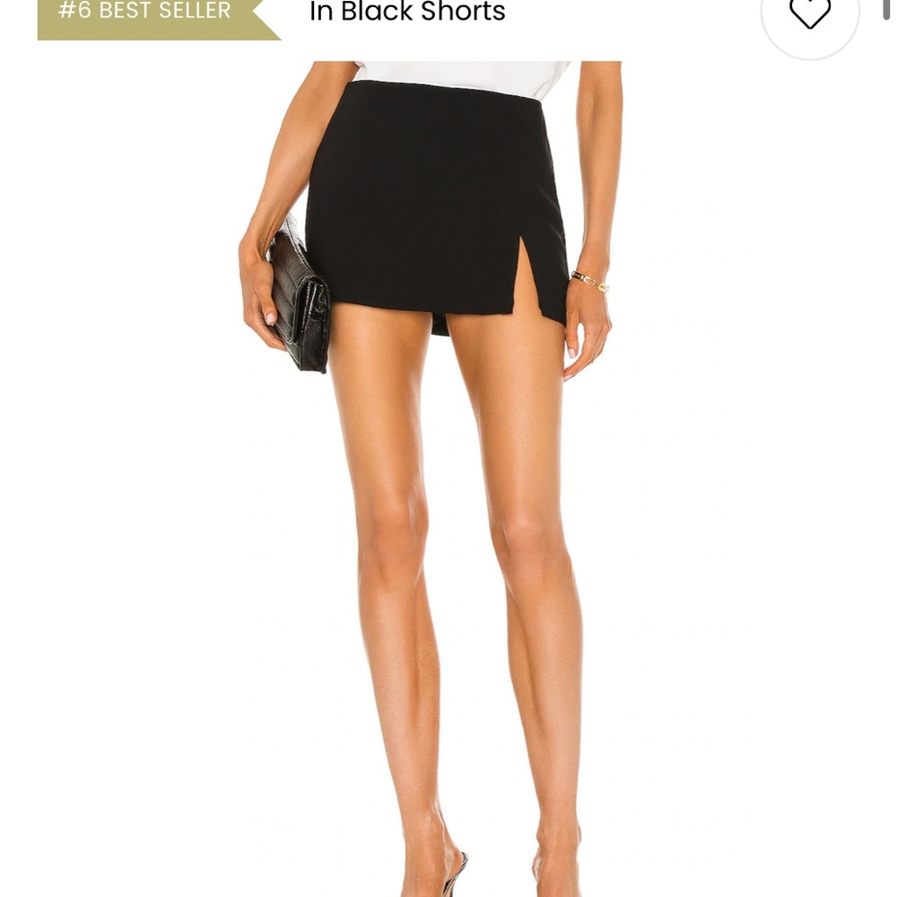 Amanda Uprichard Black Mini Skort